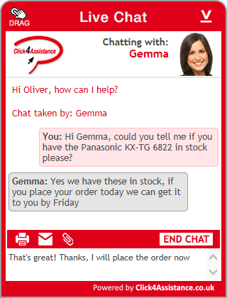 Live Chat Windows embedded chat widget