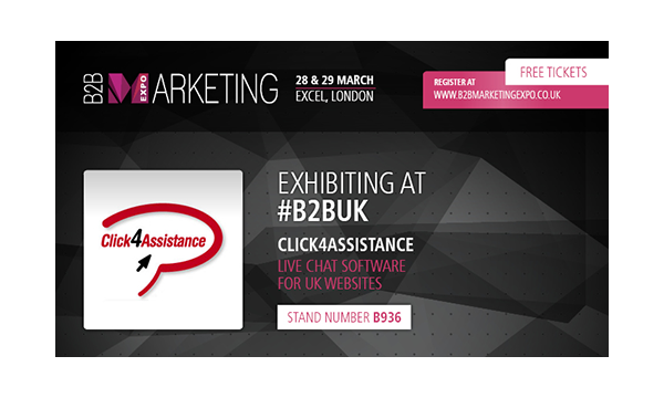 Click4Assistance are coming to the B2B Marketing Expo in March