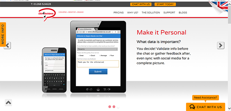 live chat solution is fully customisable