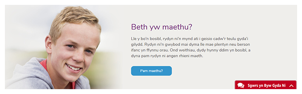 Rhodda Cynon Taf County Borough Council's online chat service is available both in English and Welsh