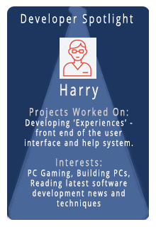 Chat box for website developer spotlight - Harry